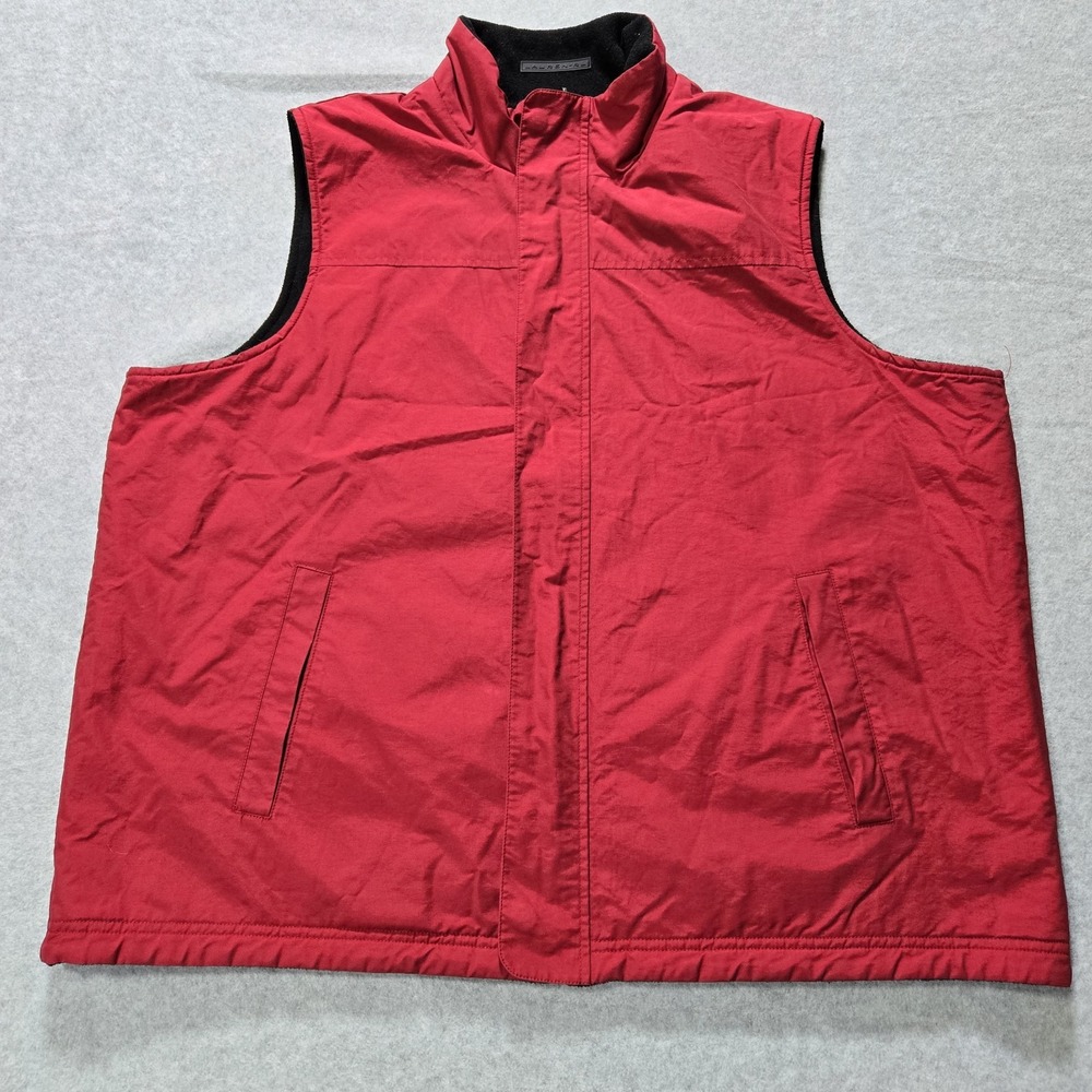 Lauren Ralph Lauren‎ Womens 2X Red Full Zip Vest Lightweight Mesh Lined Jacket